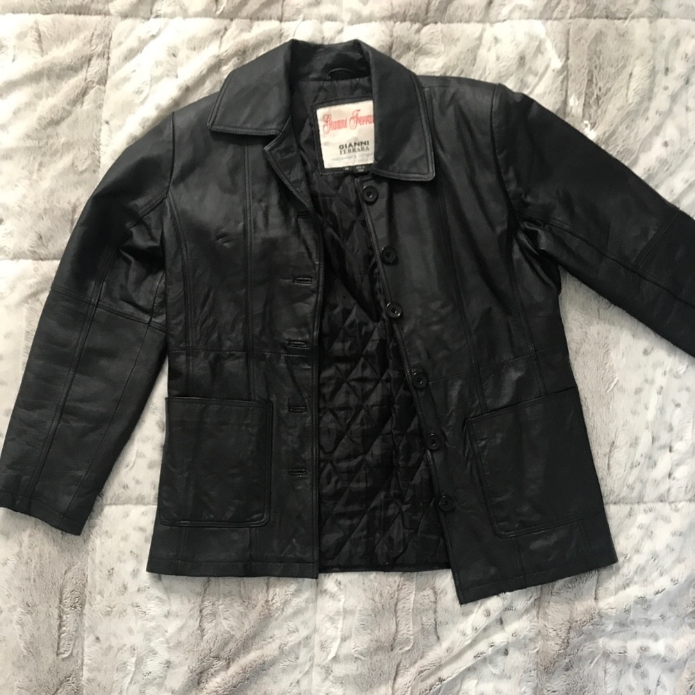 Vintage Gianni Ferrara leather jacket